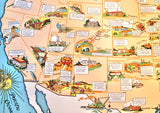 1930's PWA Public Works Administration Vintage WPA era Poster Map