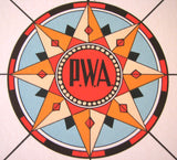 1930's PWA Public Works Administration Vintage WPA era Poster Map